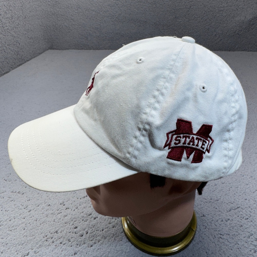 Mississippi State Bulldogs Hat Cap‎ Leather Strap Back NCAA Polo Ralph Lauren